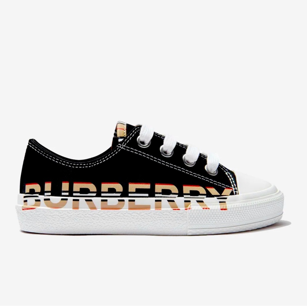Burberry Kids Black Sneakers